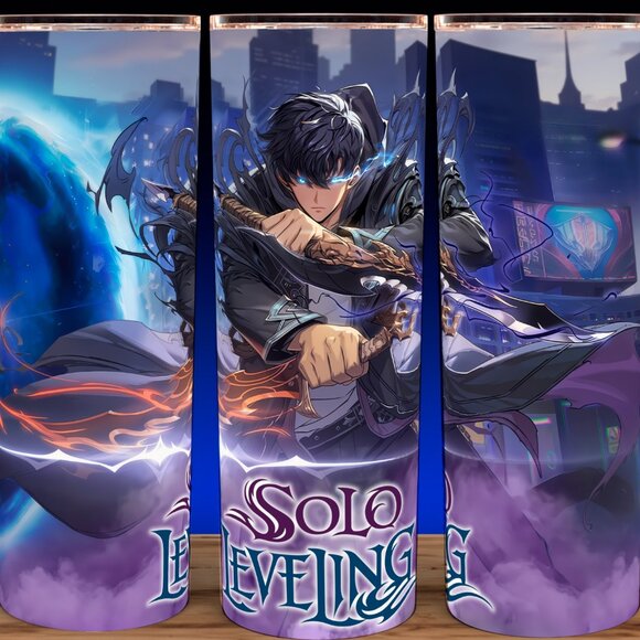 Solo Leveling Anime Sung JinWoo Action Pose Cup Mug Tumbler 20oz - Picture 1 of 3